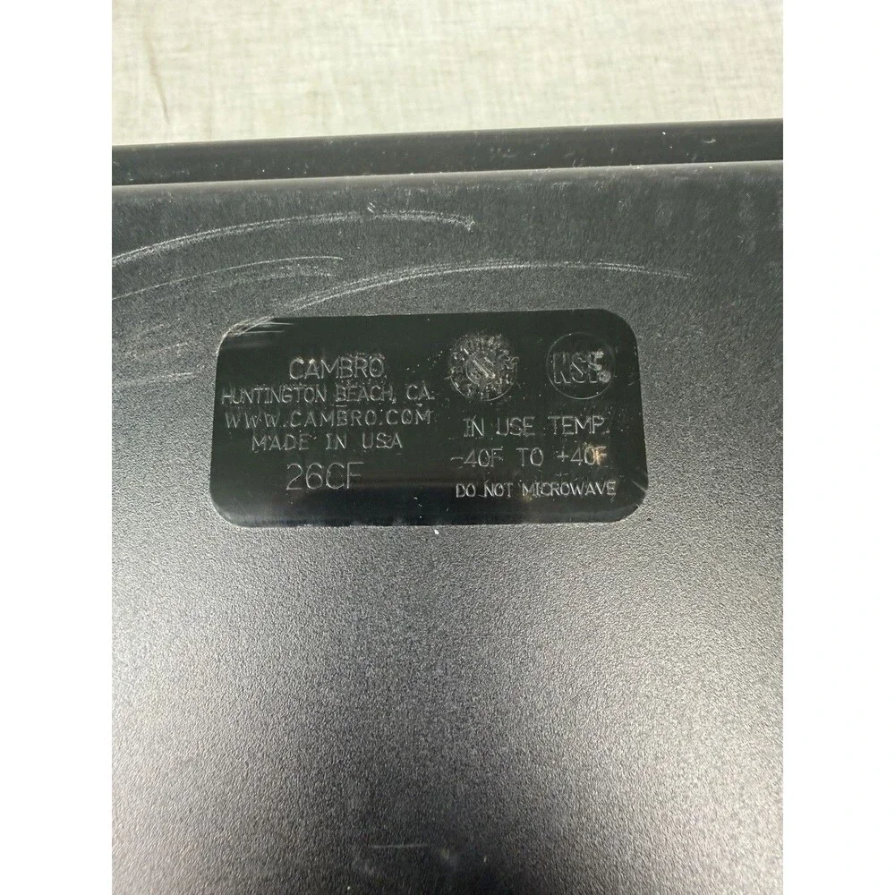 Cambro 26CF110 ColdFest Black GN 1/2 x 6 Cold Food Pan New Catering